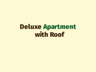 Deluxe Apartment with Roof